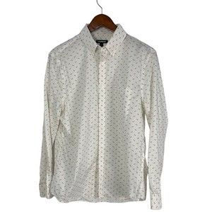 Express Men’s Button Down Collared Long Sleeve Shirt Size M Athletic Cut